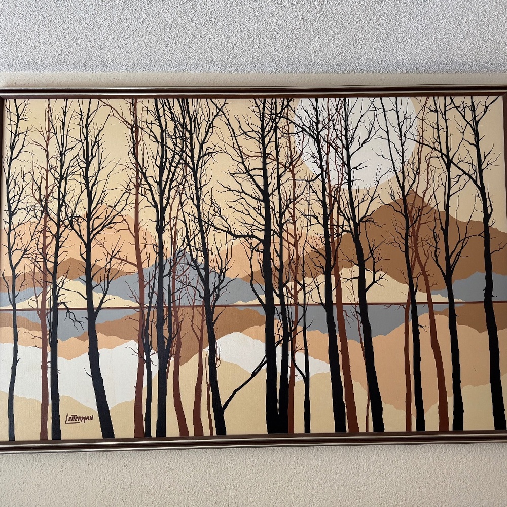 Vintage Letterman painting